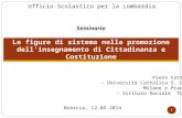 Piero Cattaneo - Università Cattolica S. Cuore Milano e Piacenza - Istituto Sociale  Torino