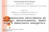 Università degli Studi di Bologna Facoltà di Ingegneria