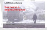 LINATE 8 ottobre Soccorsi e sopravvivenza Note di un disastro  com.te  Giuliano Mansutti