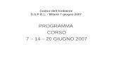 Codice dell’Ambiente S.S.P.A.L. - Milano 7 giugno 2007