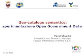 Geo-catalogo semantico:  sperimentazione Open Government Data