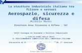 La struttura industriale italiana tra filiere e settori Aerospazio, sicurezza e difesa