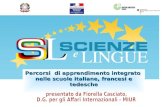 Percorsi  di apprendimento integrato  nelle scuole italiane, francesi e tedesche