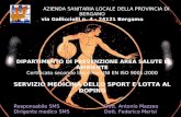 AZIENDA SANITARIA LOCALE DELLA PROVINCIA DI BERGAMO via Gallicciolli n. 4 - 24121 Bergamo