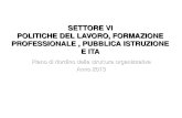 SETTORE VI POLITICHE DEL LAVORO, FORMAZIONE PROFESSIONALE , PUBBLICA ISTRUZIONE E ITA