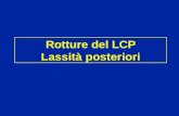 Rotture del LCP Lassità posteriori