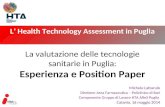 La valutazione delle tecnologie sanitarie in Puglia: Esperienza e Position Paper