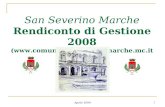 San Severino Marche Rendiconto di Gestione 2008  (comune.sanseverinomarche.mc.it)