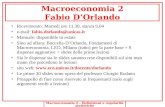 Macroeconomia 2 Fabio D’Orlando