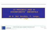LE POSSIBILI AREE DI DISCONTINUITA’ AMBIENTALE di M. Del Vecchio, F. Longo, F. Lega