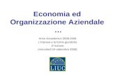 Economia ed Organizzazione Aziendale …