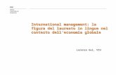 International management: la figura del laureato in lingue nel contesto dell'economia globale