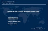 Operare in Cina e il ruolo strategico di Hong Kong