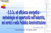 - E.S.Co. ed efficienza energetica - metodologie ed opportunità nell'industria,
