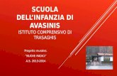 SCUOLA DELL’INFANZIA DI AVASINIS ISTITUTO COMPRENSIVO DI TRASAGHIS
