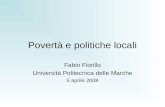 Povertà e politiche locali
