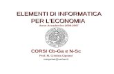 ELEMENTI DI INFORMATICA PER L’ECONOMIA Anno Accademico 2006-2007