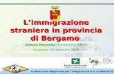 L’immigrazione straniera in provincia di Bergamo