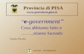 Provincia di PISA provincia.pisa.it