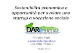 Sostenibilità economica e opportunità per avviare una startup a vocazione sociale