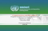 Lâ€™organizzazione delle Nazioni Unite Progetto Formativo Servizio Civile Nazionale