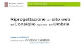 Riprogettazione  del  sito web  del  Consiglio  regionale dell’ Umbria crumbria.it