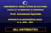 APPUNTI DI MICROBIOLOGIA a. a.  2003 - 2004