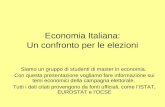 Economia  Italiana: Un confronto per le  elezioni