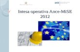 Intesa operativa Ance-MiSE 2012