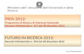FUTURO IN RICERCA 2013: Decreto Ministeriale n. 956 del 28 dicembre 2012