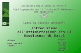 Università degli Studi di Firenze CdLS Ingegneria per la Tutela dell’Ambiente e del Territorio
