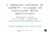 L'ambiente software di apeNEXT: sviluppo ed esecuzione delle applicazioni