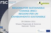 Regions for Sustainable Change (RSC)- Regioni  per un  cambiamento sostenibile