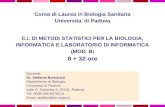 D ocente: Dr. Stefania Bortoluzzi Dipartimento di Biologia Universita' di Padova