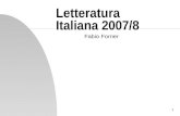 Letteratura Italiana 2007/8