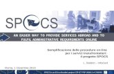 Semplificazione delle  procedure on-line  per  i servizi transfrontalieri :  il progetto  SPOCS