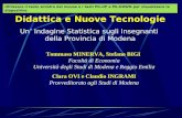Didattica e Nuove Tecnologie Un’ Indagine Statistica sugli Insegnanti  della Provincia di Modena
