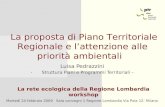 Luisa Pedrazzini Struttura Piani e Programmi Territoriali –