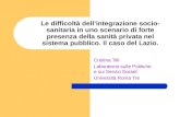 Cristina Tilli Laboratorio sulle Politiche            e sui Servizi Sociali Università Roma Tre