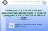 Sviluppo di sistemi APU per applicazioni stazionarie e mobili: i progetti Celco-YACHT e Micro-CHP