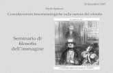20 dicembre 2007 Paolo Spinicci  Considerazioni fenomenologiche sulla natura del ritratto