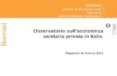 Osservatorio sull’assistenza sanitaria privata in Italia