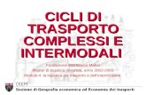 CICLI DI TRASPORTO COMPLESSI E INTERMODALI