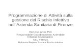 Programmazione di Attività sulla gestione del Rischio Infettivo nell’Azienda Sanitaria di Firenze