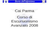 Cai Parma Corso di Escursionismo Avanzato 2008