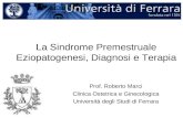 La Sindrome Premestruale Eziopatogenesi, Diagnosi e Terapia