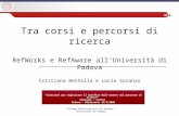 "Soluzioni per migliorare il workflow dell'utente nel processo di ricerca"  Seminari / Cenfor
