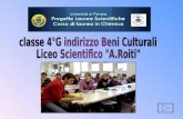 classe 4°G indirizzo Beni Culturali Liceo Scientifico "A.Roiti"