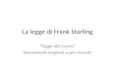 La legge di Frank Starling