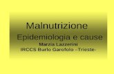 Malnutrizione  Epidemiologia e cause Marzia Lazzerini IRCCS Burlo Garofolo –Trieste-
